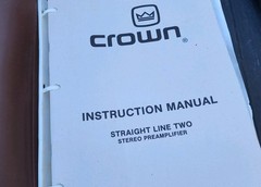 Crown PSA-2 -2X 2X -2DX DC300 D75, Straight Line 2, Amplifier Service Manuals