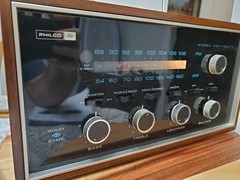 Beautiful Vintage Philco R7WA-TS (Ford Logo) AM/FM Tuner /Tested See Video