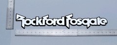 Rockford Fosgate Badge Emblem Logo 9 Inch Custom Incised Acrylic With Adhesive