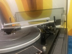 GARRARD 40b 4 Speed Turntable Record Player W Dust Cover WORKS SEE VIDEO England