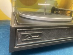 GARRARD 40b 4 Speed Turntable Record Player W Dust Cover WORKS SEE VIDEO England