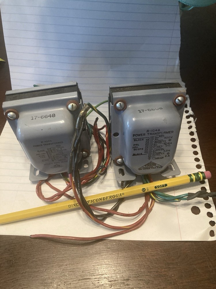 Triad Power Transformer R-104A Two Available For Vacuum Tube Circuits