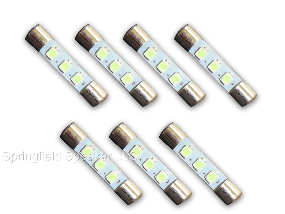 7 COOL BLUE 8V LED Lamp Fuse-Type Bulbs for Marantz 2215, 2220, 2220B – 7CB