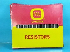 OHMITE 2 OHM 5% RESISTOR 20 WATT CERAMIC WIRE WOUND NOS ORIGINAL PACKAGE SINGLE