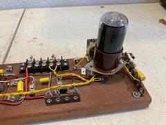 Custom Tube Amp Breadboard Project Amperex 6K6 6SC7 Cumaru Wood Base