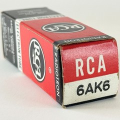 (1) Tested Very Strong RCA 6AK6 Tube with Box Date Code 6209 Pentode Vacuum Tube