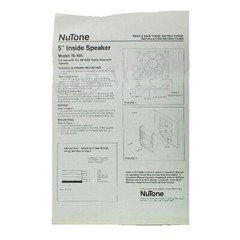 Vintage NuTone IS-405D 5″ Indoor Intercom Speaker Walnut Finish