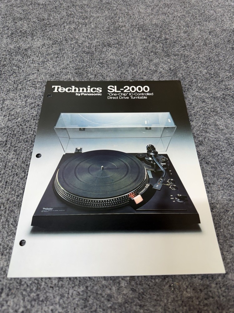⭐️ Original Technics SL-2000 Stereo Turntable Dealer Sales Brochure NICE! ⭐️