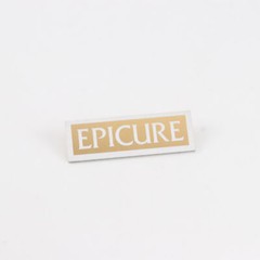 Epicure Speaker Logo Badge Emblem Custom Made 38mm(1.49″)X12.5mm(0.47″) GOLD