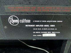 Rheem Califone 1909R Instrument Amplifier 35W 110-120V