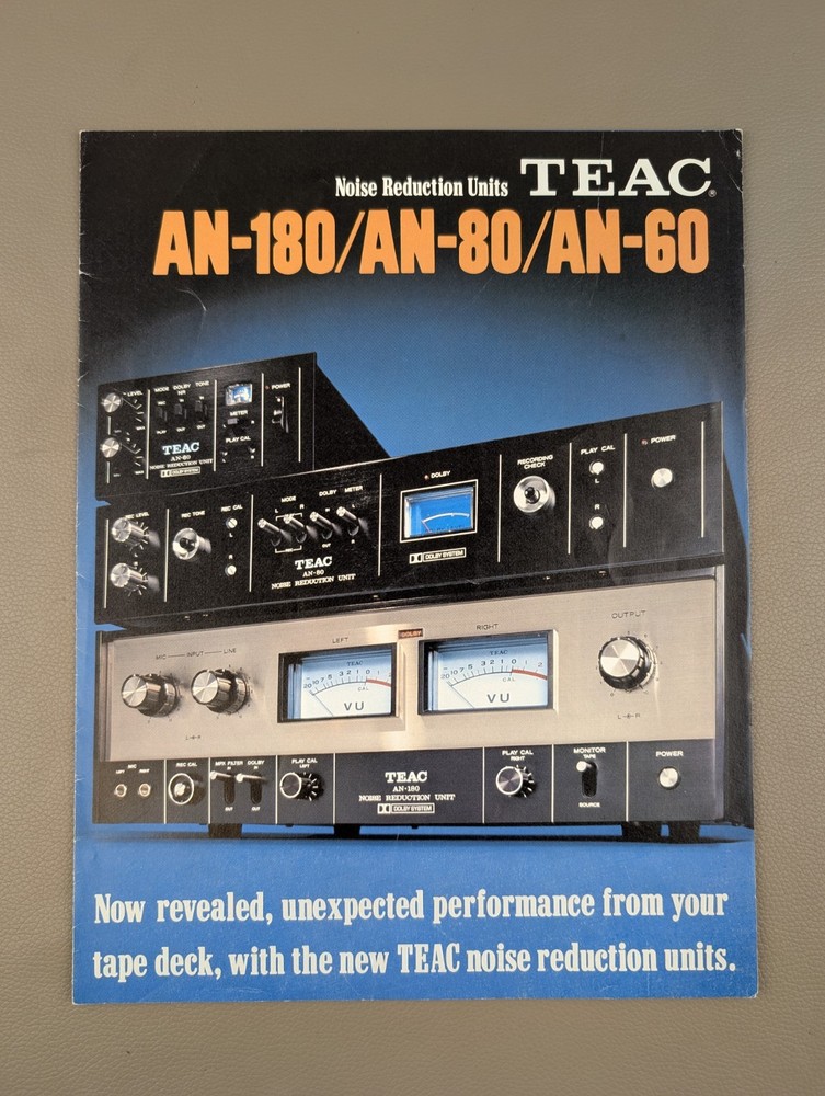 TEAC AN-180/AN-80/AN-60 Noise Reduction Units Brochure D-1505
