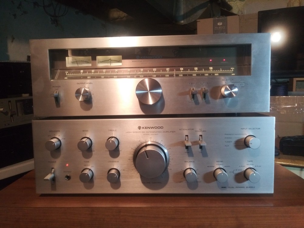 Tested & Working Kenwood KA-601 Amplifier 60w 8Ohms & Tuner KT-7500 CRAZY NICE!