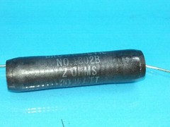 OHMITE 2 OHM 5% RESISTOR 20 WATT CERAMIC WIRE WOUND NOS ORIGINAL PACKAGE SINGLE