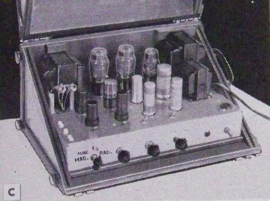 20 watt Amplifier Tube power 1953 How-To build PLANS portable