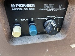 PIONEER CS-66G SPEAKERS 8 Ohms and 40 W Rare Vintage Speakers