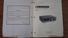 4 Bell & Howell Schools Assembly Manuals 9550-1, 9550-2 pt 1, 9550-2 pt 2, 9501