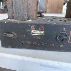 Vintage 1930s Fisher Research Ps 25-3 Tube Power Supply Project