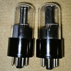 Sylvania 6SN7-GT Triple Hole Bad Boys – NOS – Premium Matched Pair – Very Strong