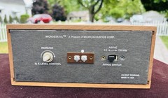 Pair of Vintage Microstatic Micro Acoustics MS-1 External Tweeters Wood Case
