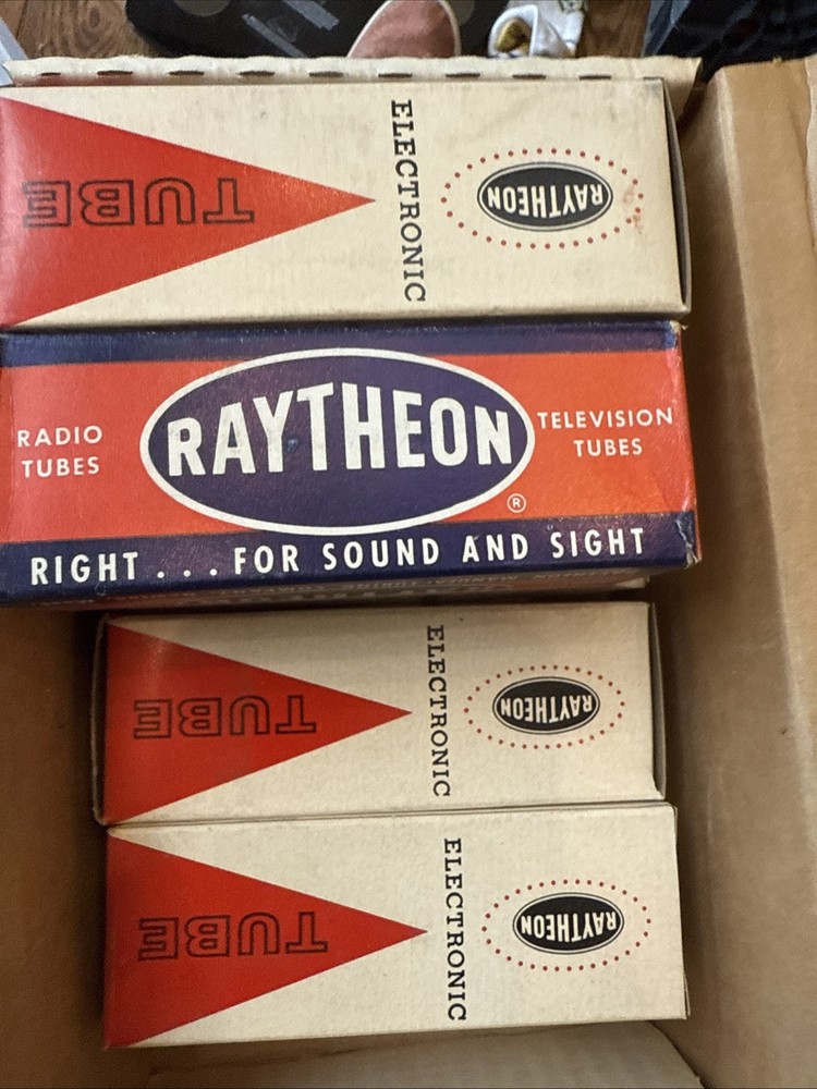 Lot Of 3: Raytheon NOS 6BY5GA Vacuum Tube T25