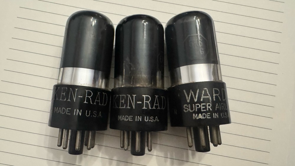 NOS Kenrad Wards Matched 3 6K6GT NOS Power Amplifier Tubes Fender
