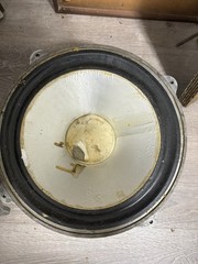 Vintage LEAK British Hi-Fi Speakers –12” Sandwich Woofers Original Cabinets Work