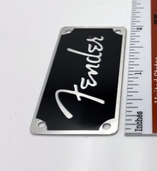 Fender Spaghetti Logo for Amp or Case Badge Custom Made Silver Aluminum