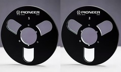 One Pair 10.5” red Pioneer Tape reel High Quality Aluminum Take Up Reel