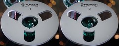 One Pair 10.5” red Pioneer Tape reel High Quality Aluminum Take Up Reel