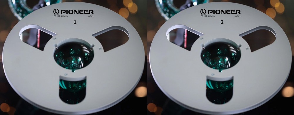 One Pair 10.5” silver Pioneer Tape reel High Quality Aluminum Take Up Reel