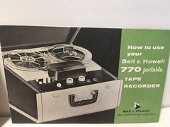 Bell & Howell Tape Recorder How to Use Lot Vtg Stereotone 770 775