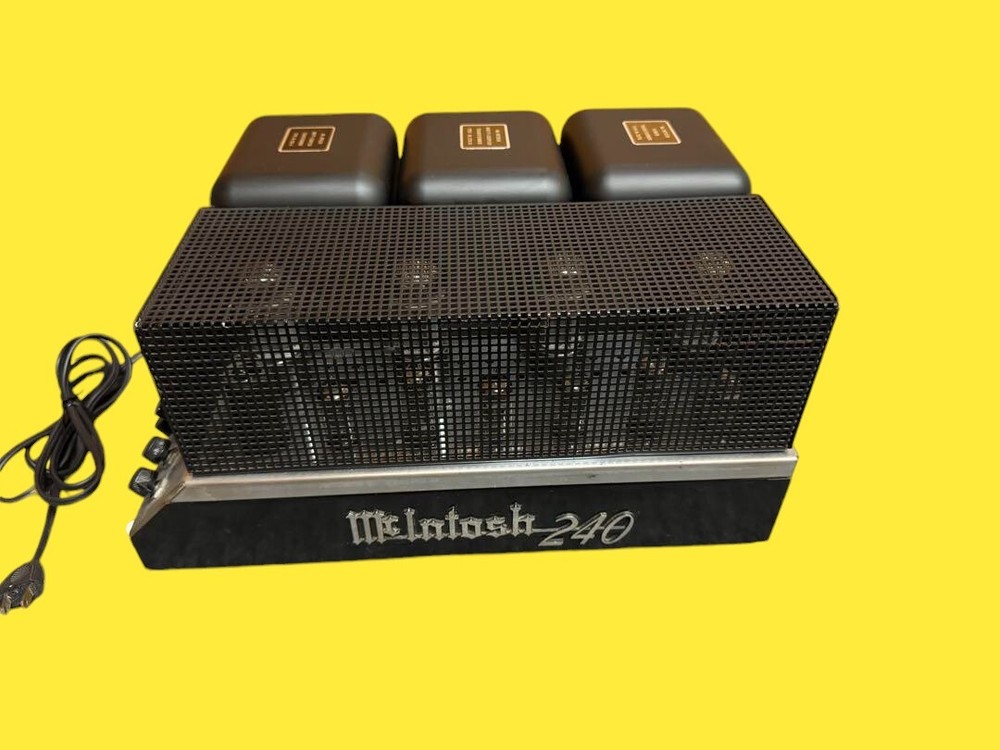 Mcintosh MC240 Tube Amplifier Working Well Body Only Maintained Black