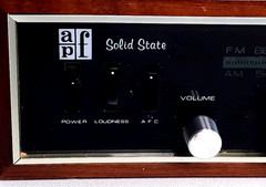 Vintage APF SSA-73A Solid State AM/FM Stereo Receiver Amplifier w Speaker TESTED