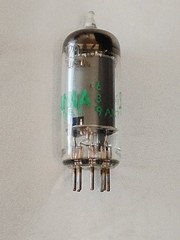 JAN Sylvania 12BA6 Tube TESTED 100 Green Label Copper Post Military 6BD6 HF Hi-F