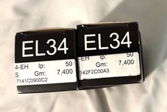 Electro-Harmonix EL34, Matched Pair (2 Tubes)