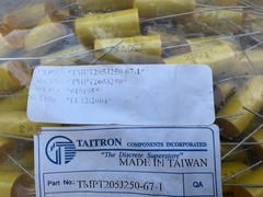Bag of 200 new 2 uf 250v Capacitors Yellow Film for Crossovers Guaranteed Taiwan