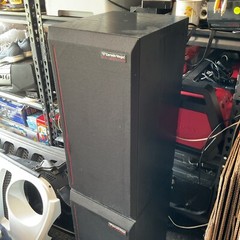 Vintage Cerwin Vega 200 SE Series Cabinet Speakers Made In USA 22” X 10.5” Works