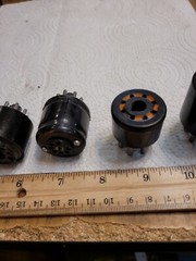 Vintage VACUUM TUBE ADAPTER LOT INCLUDES 9 TO 8 PIN, 7 TO 8 PIN, 8 TO 7 PIN PLUS
