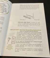 Vtg Owner Guide Gibson Frost Clear Refrigerator Freezer Ice Master Manual Care