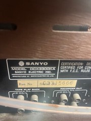Vintage Sanyo dcx3300KA tape deck 4 channel quadraphonic