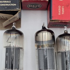 VTG NOS 12BH7 12BH7A Tube Lot 6 Pack RCA Sylvania Raytheon McIntosh Ampeg Audio