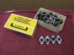 (4) NOS VINTAGE CINCH 9NSB VACUUM TUBE SOCKET 9-PIN NOVAL