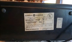 GE Am/fm Clock Radio Model 7-4115b