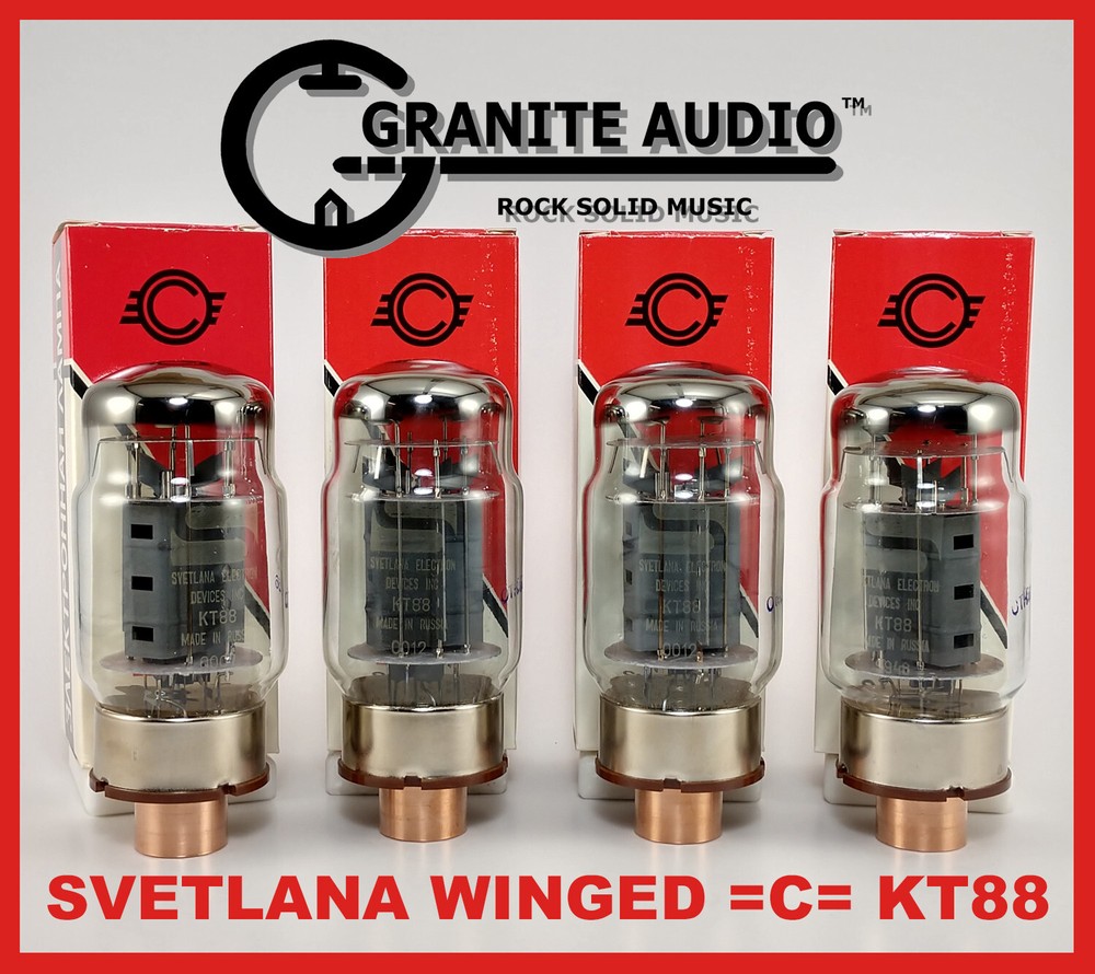 SVETLANA KT88 MATCHED QUAD NEW, RARE ORIGINAL SED WINDED =C=. All Test 58 on TV7