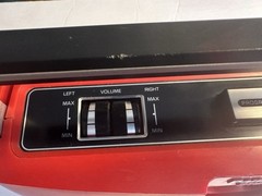 PANASONIC Vintage 8 Track Player RS-833S Stereo Red Swiss Cheese w/OG Power Cord