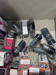 Box Lot of 50+ Large TV / AUDIO / GUITAR / AMPLIFIER / HAM / RADIO Tubes RCA GE