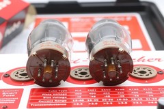 CBS Hi-Fi Matched 6550 Power Tubes – Original CBS Boxes Triple getter match code