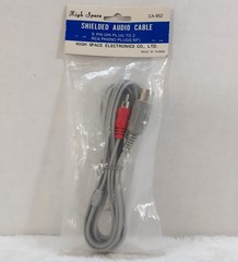 Vintage DIN 5 Pin to 2 RCA Cable High Space Electronics CA-952 Taiwan Sealed NEW