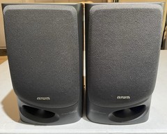 Vintage AIWA Bookshelf Speakers SX-N5200 50 Watts 6 Ohms 3 Way Bass Reflex 1990s
