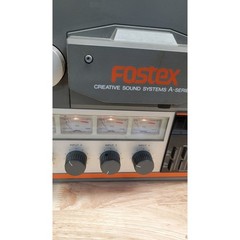 Vintage FOSTEX A-4 Reel to Reel Audio Stereo Tape Deck & Fostex 3040 Noise Red